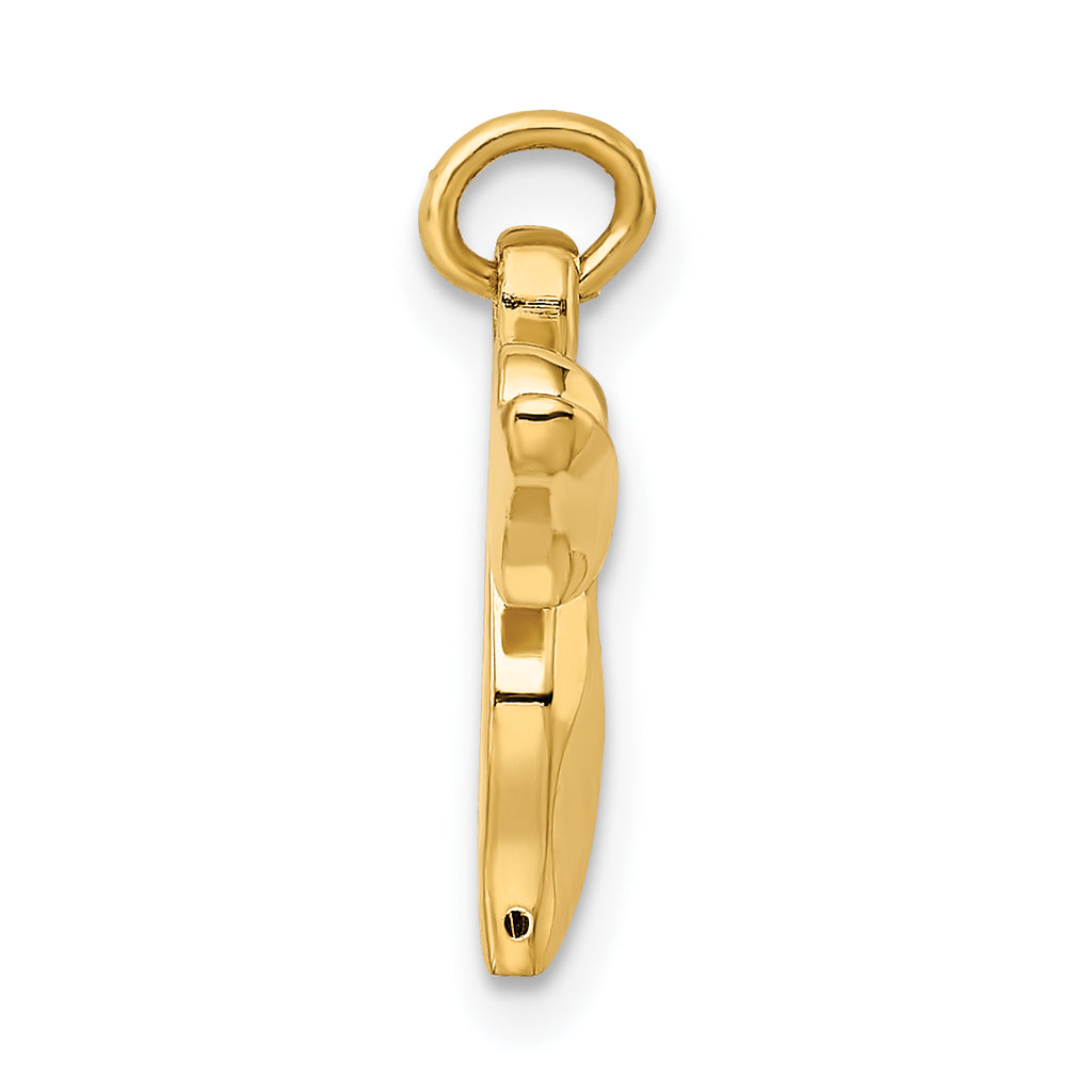 Sterling Silver Gold-Plated Chai Pendant with Polished Finish