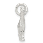 Sophia Jewelers 925 Sterling Silver 3D Giraffe Charm with Polished Finish