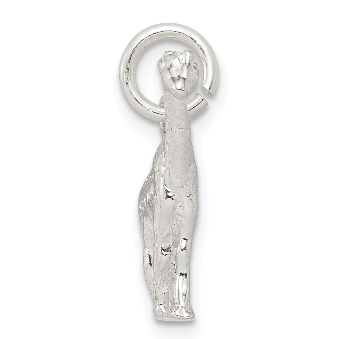 Sophia Jewelers 925 Sterling Silver 3D Giraffe Charm with Polished Finish