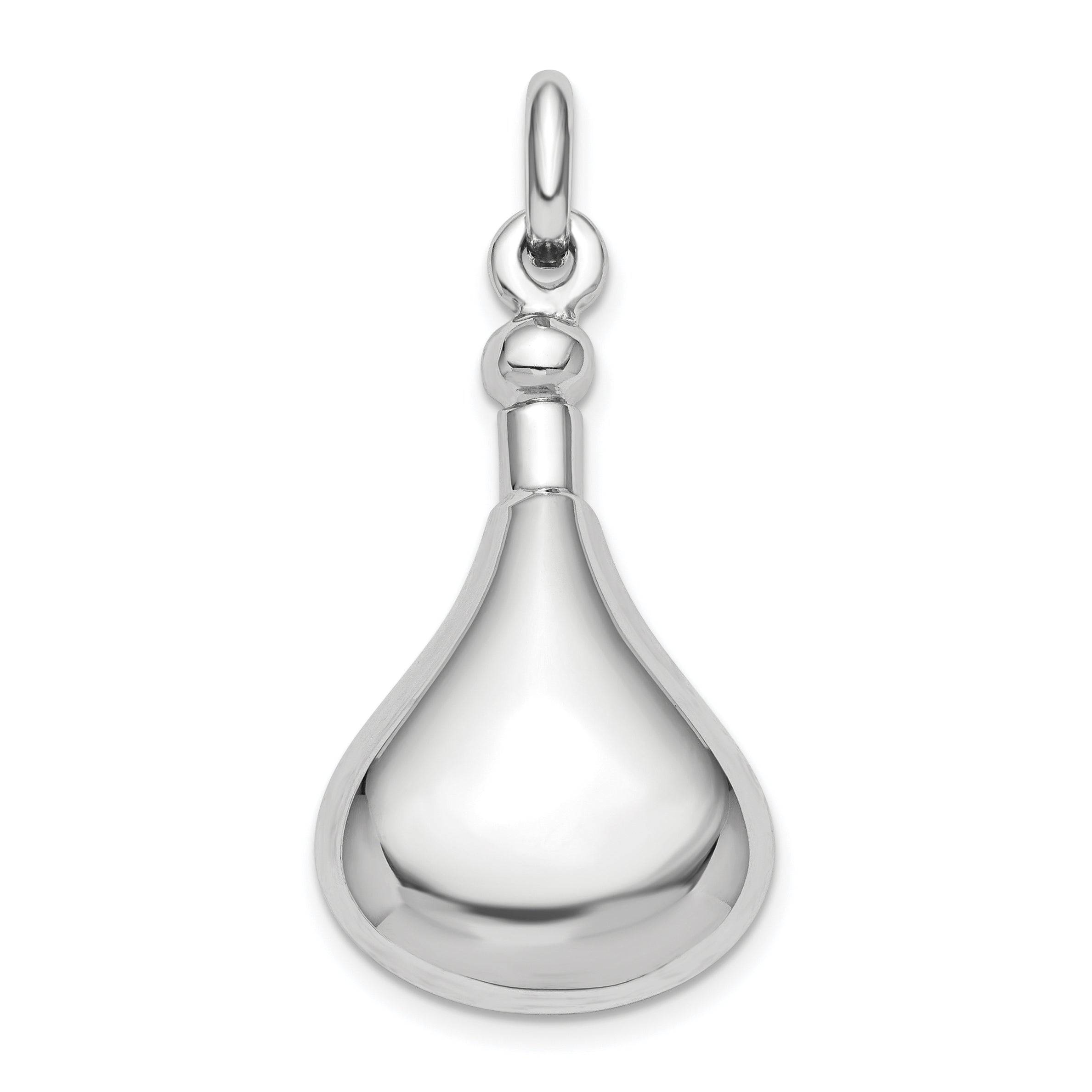 Sterling Silver Rhod-plat Polished Screw Top Ash Holder Pendant Main image