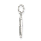 Sophia Jewelers Sterling Silver Enamel Glitter Circle Pendant