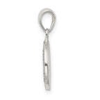 Sophia Jewelers 925 Sterling Silver Glitter Enamel Circle Pendant