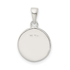 Sophia Jewelers 925 Sterling Silver Glitter Enamel E Pendant
