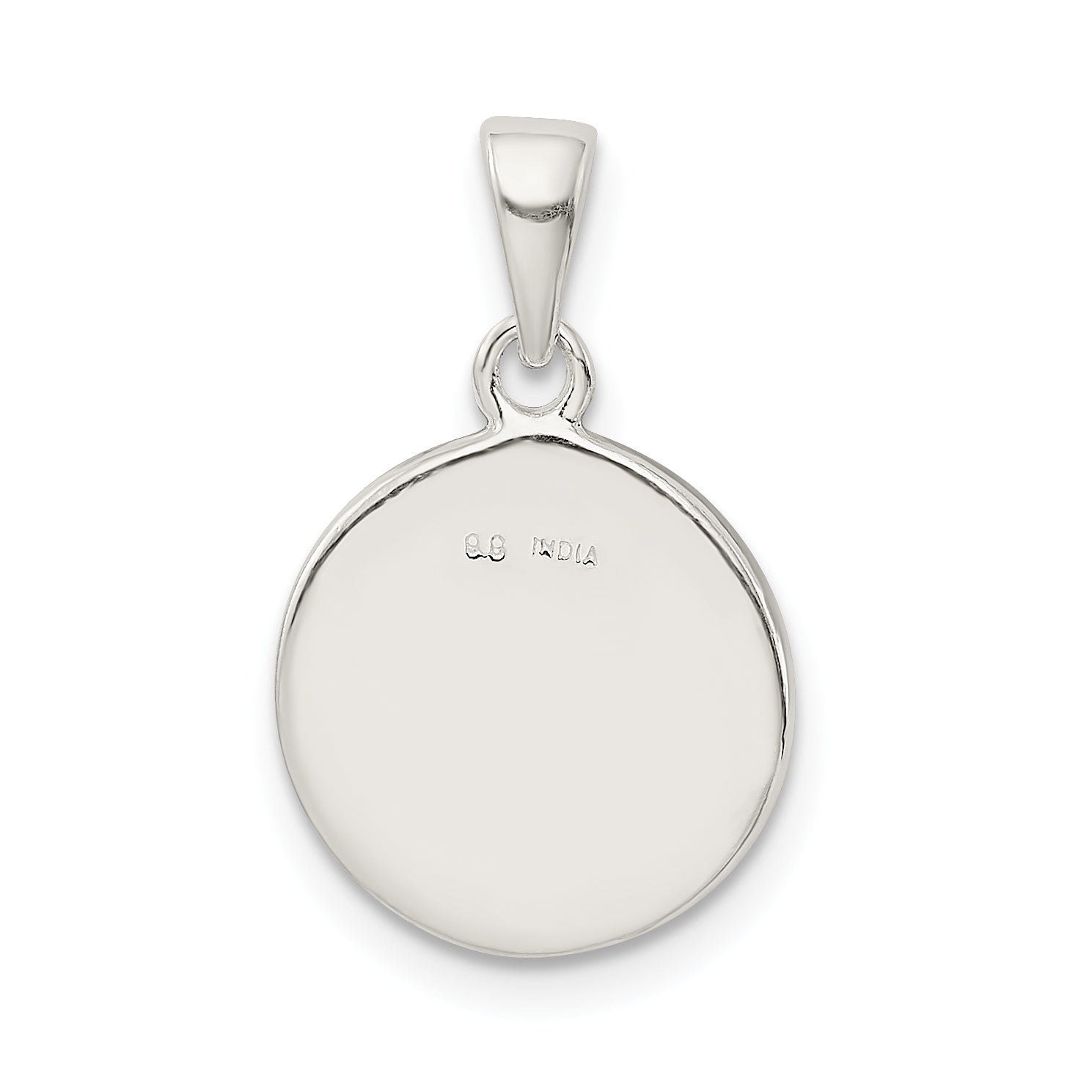 Sophia Jewelers 925 Sterling Silver Glitter Enamel E Pendant