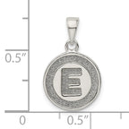 Sophia Jewelers 925 Sterling Silver Glitter Enamel E Pendant