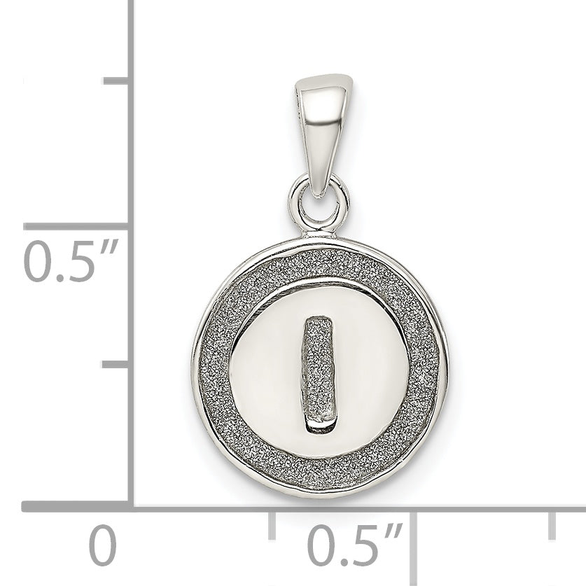 Sterling Silver 925 Enamel Glitter Pendant Elegant Polished Finish