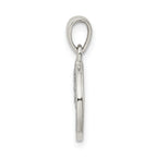 Sophia Jewelers Sterling Silver Enamel L Pendant with Glitter Finish