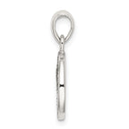 Sophia Jewelers 925 Sterling Silver Glitter Enamel 'N' Pendant Polished Finish