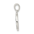Sophia Jewelers Sterling Silver T Pendant with Glitter Enamel Finish