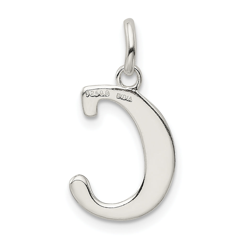 Sophia Jewelers Sterling Silver Glitter Enamel Letter C Pendant