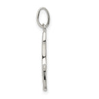 Sophia Jewelers Sterling Silver Letter G Pendant with Glitter Enamel Finish