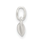 Sterling Silver 925 Polished Heart Charm with 3D Design Anti-tarnish