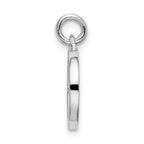 Sterling Silver 925 Three-Tone Heart Pendant with Polished Elegance