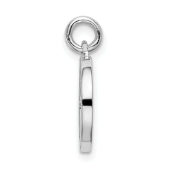 Sterling Silver 925 Three-Tone Heart Pendant with Polished Elegance