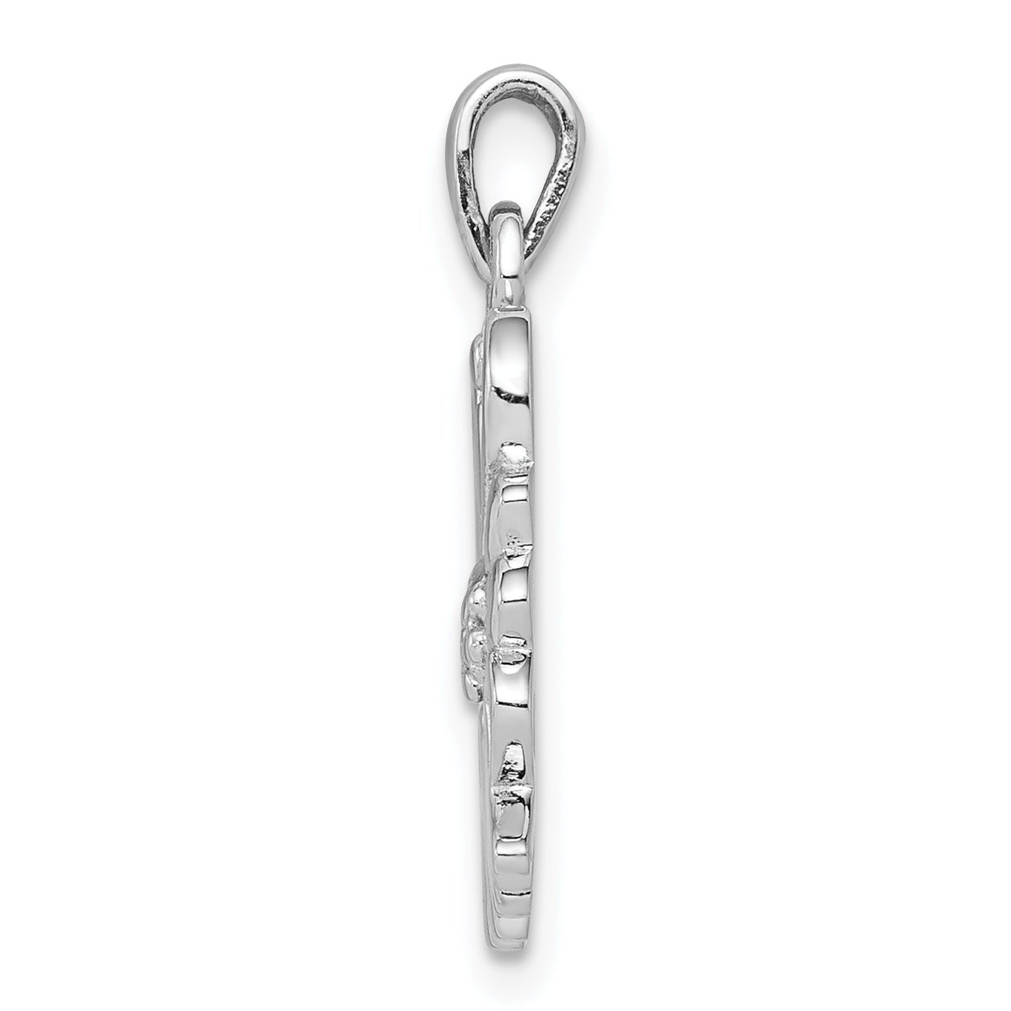 Sophia Jewelers Sterling Silver Maid of Honor Pendant with Rhodium Polish