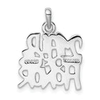 Sophia Jewelers Sterling Silver Maid of Honor Pendant with Rhodium Polish