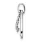 Sterling Silver Antique Guitar Pendant with Crystal Element Elegance by Sophia Jewelers