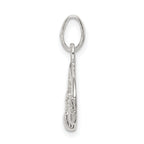 Sterling Silver 925 Claddagh Charm with Polished Anti-Tarnish Finish