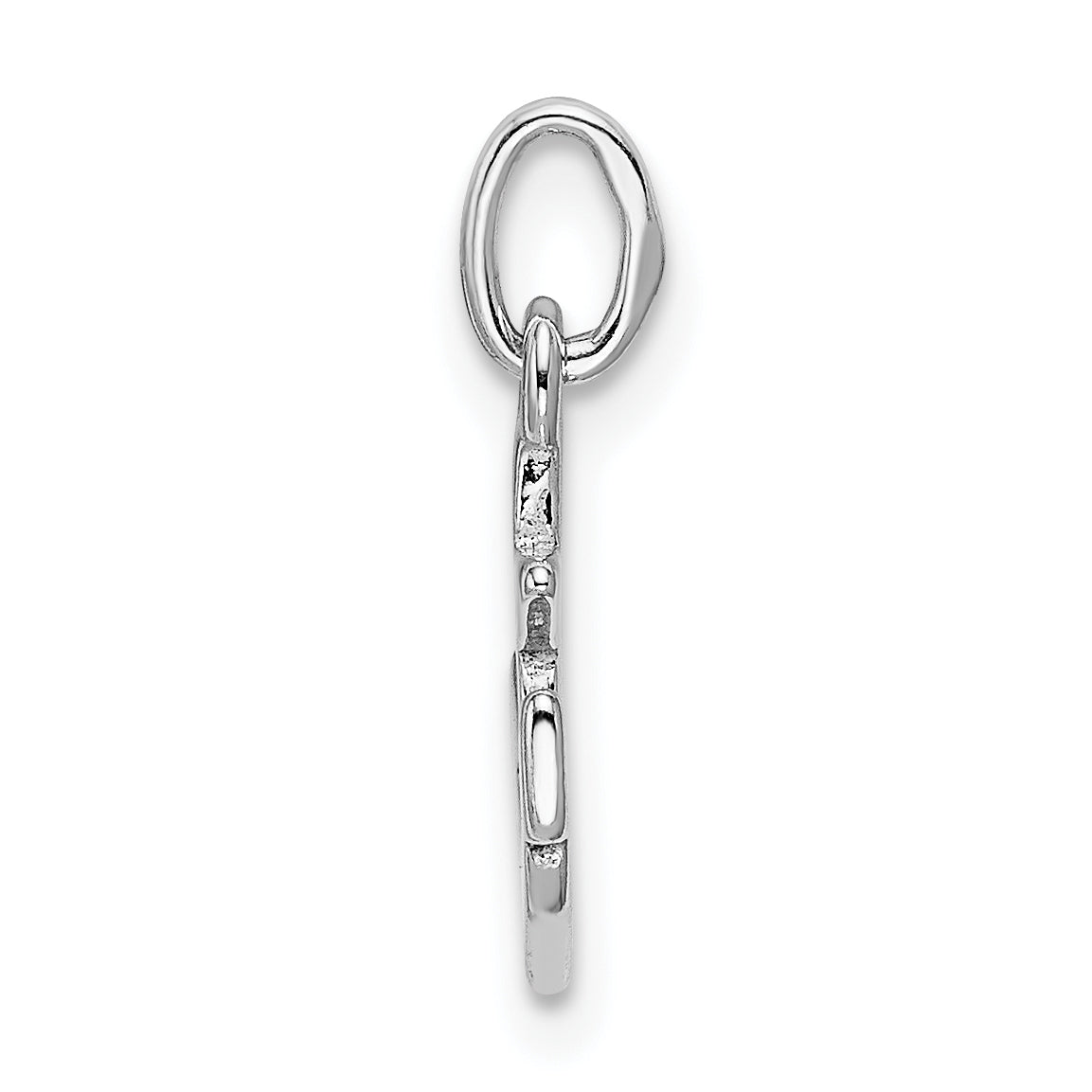 Sophia Jewelers Sterling Silver 925 Anchor Charm with Rhodium Polish Secondary image