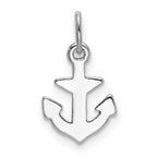 Sophia Jewelers Sterling Silver 925 Anchor Charm with Rhodium Polish