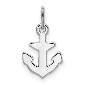 Anchor Charm in Sterling Silver, 18mm - Sophia Jewelers