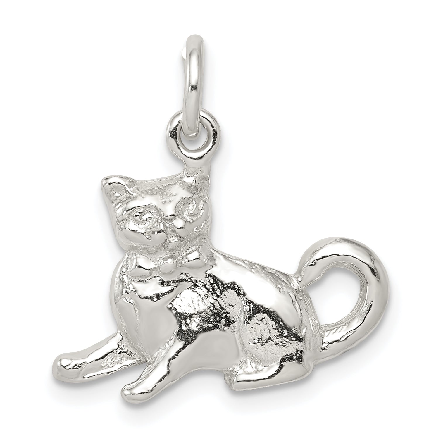 Sterling Silver Cat Charm Main image