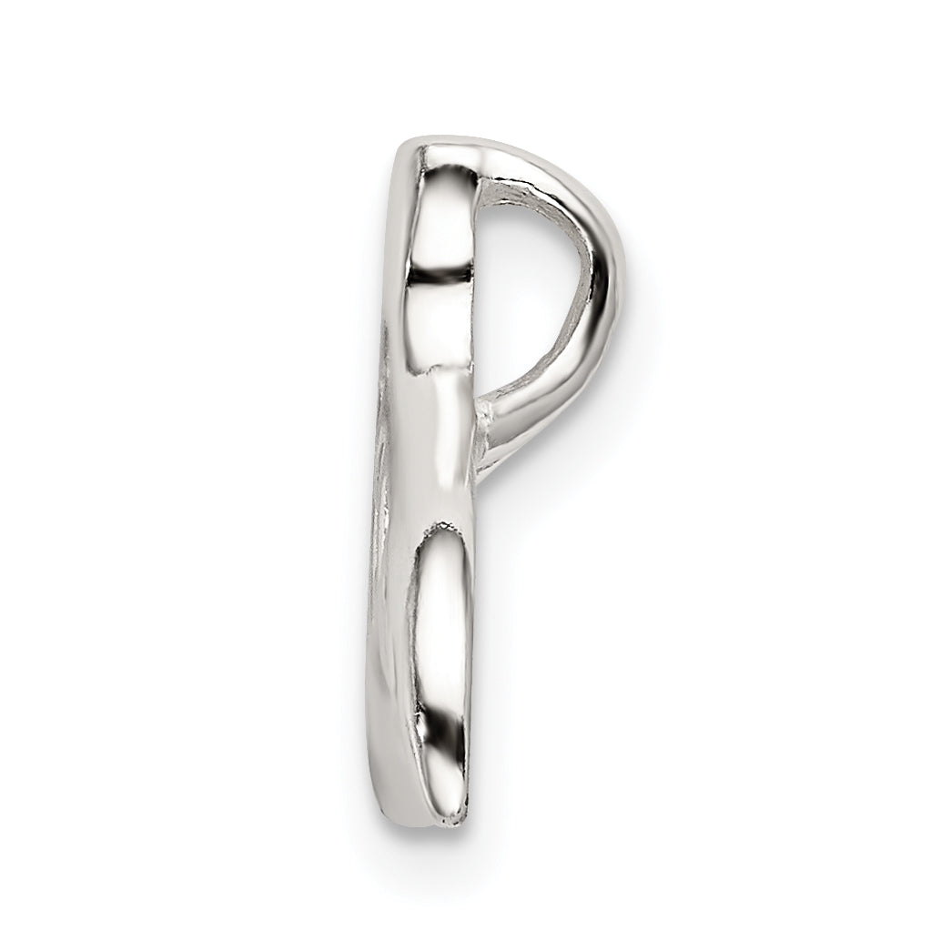 Sophia Jewelers 925 Sterling Silver Filigree Whale Tail Pendant Polished Elegant Design