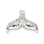 Sophia Jewelers 925 Sterling Silver Filigree Whale Tail Pendant Polished Elegant Design