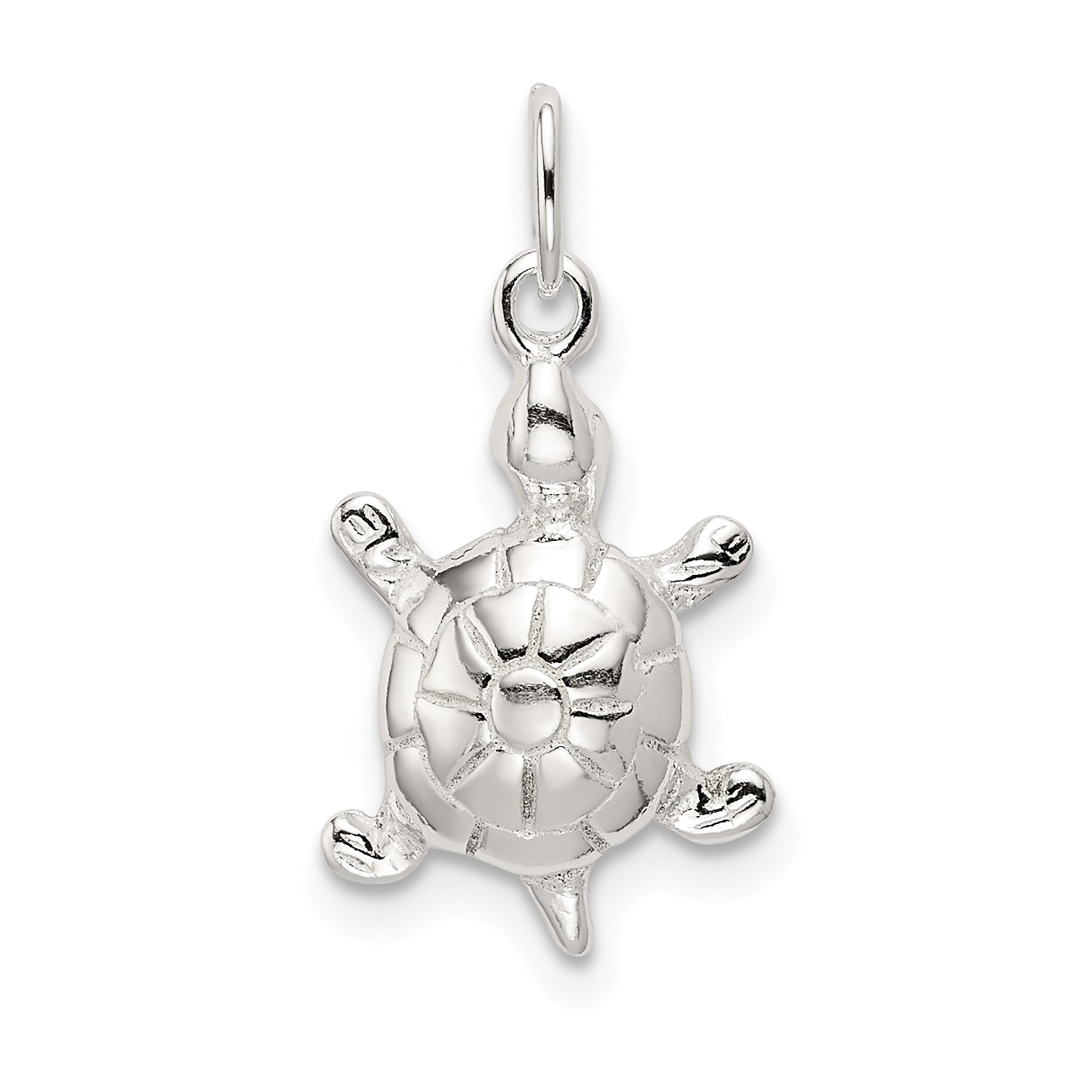 Sterling Silver Polished Turtle Charm Main image