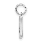 Sterling Silver 925 Music Note Pendant with Rhodium Polish Elegant Design