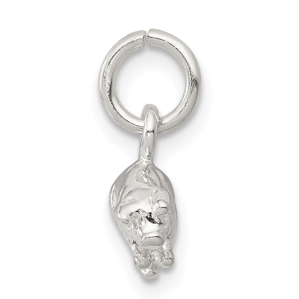 Sterling Silver 925 Pig Charm, 3D Anti-Tarnish Theme by Sophia Jewelers