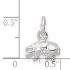 Sterling Silver 925 Pig Charm, 3D Anti-Tarnish Theme by Sophia Jewelers