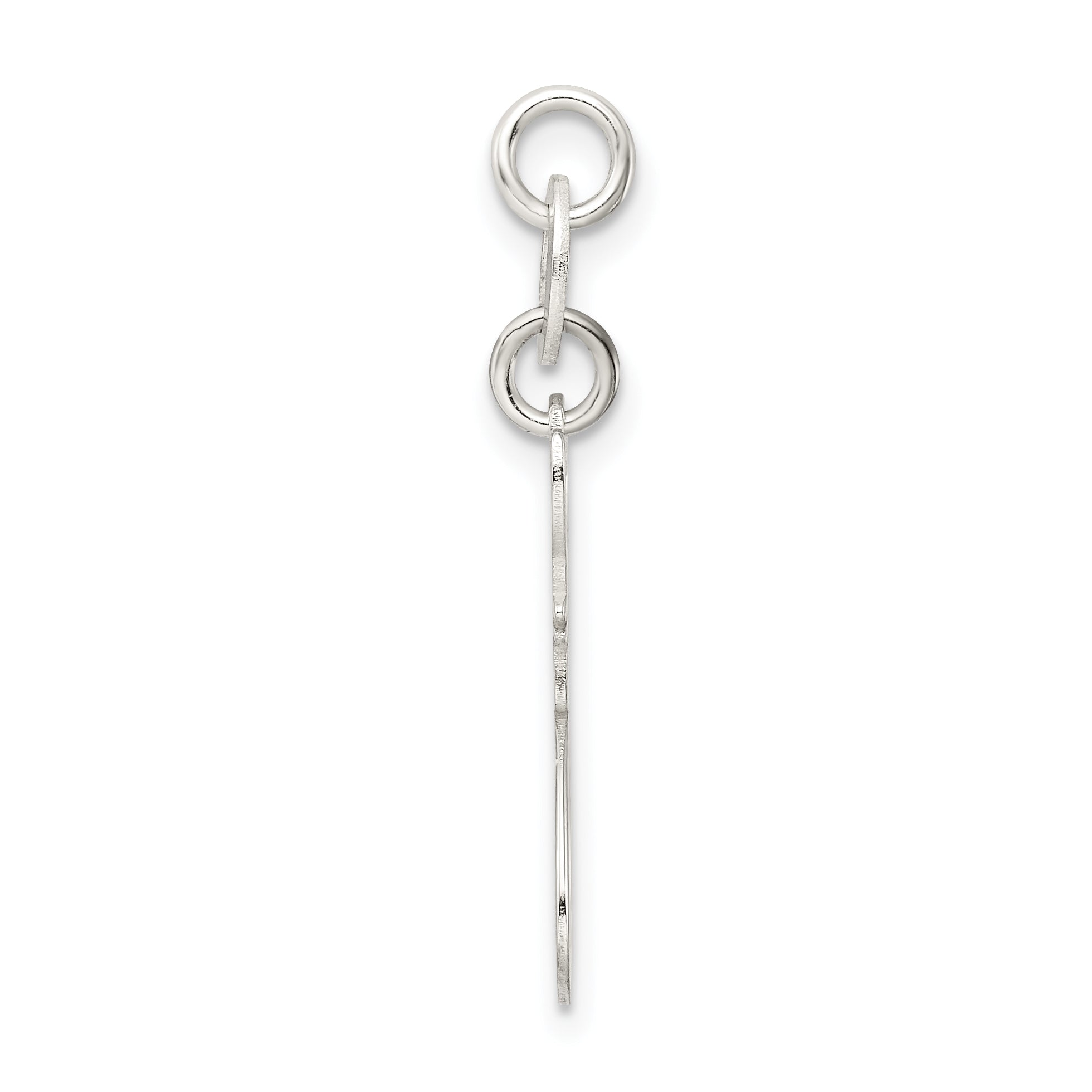Sterling Silver 925 Cat Charm with Polished Anti-Tarnish Finish