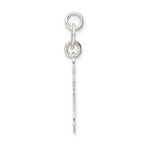 Sterling Silver 925 Cat Charm with Polished Anti-Tarnish Finish