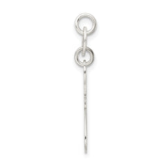 Sterling Silver 925 Cat Charm with Polished Anti-Tarnish Finish