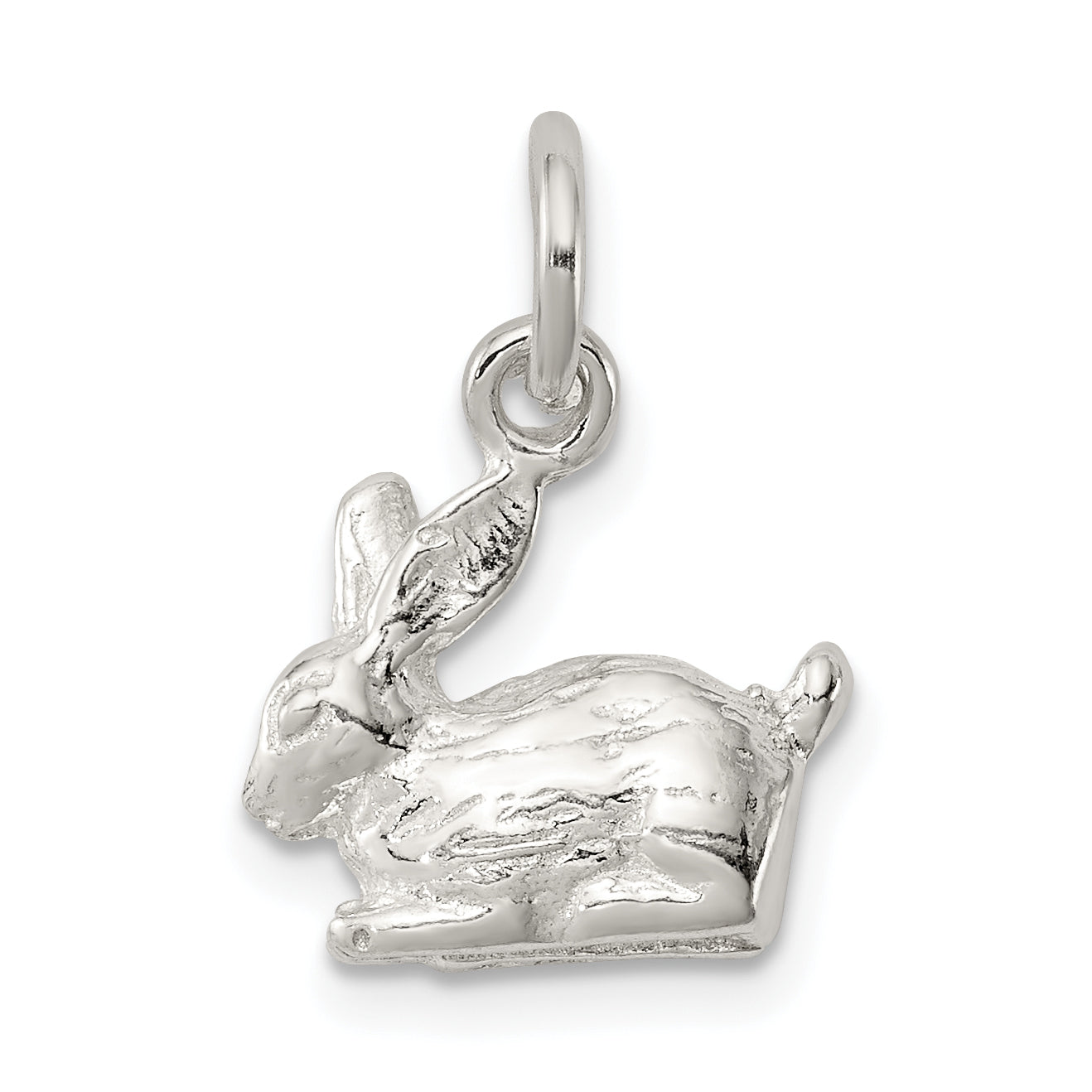 Sterling Silver 3-D Rabbit Charm Main image