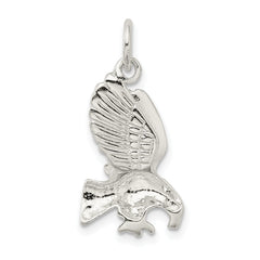 Sophia Jewelers Sterling Silver Eagle Pendant with Polished Diamond-Cut Finish