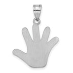 Sophia Jewelers Sterling Silver Autism Heart Pendant with Rhodium Enamel