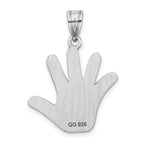 Sterling Silver Autism Pendant with Enamel Happy Face Charm
