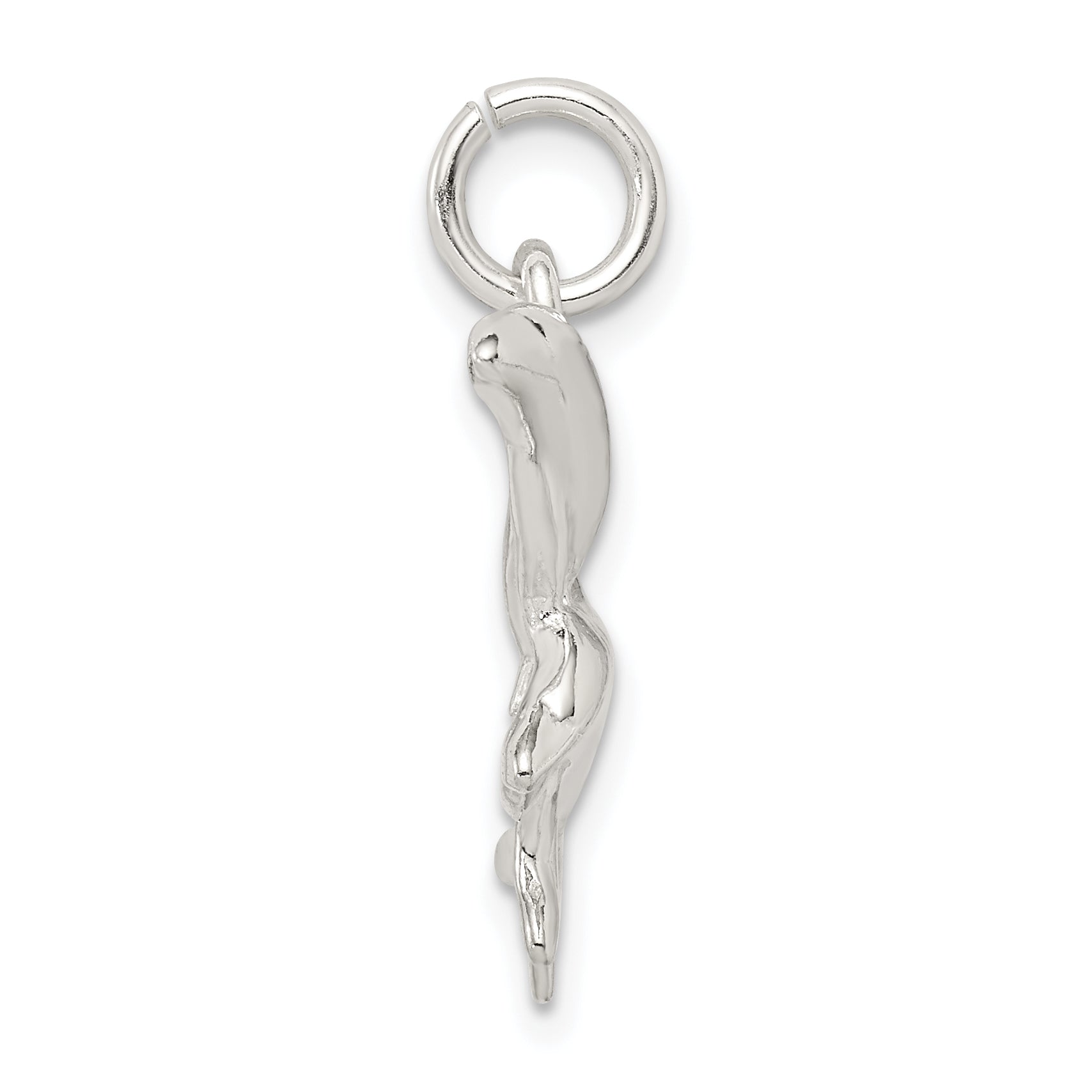 Sophia Jewelers 925 Sterling Silver Polished Dolphin Charm Pendant for Men