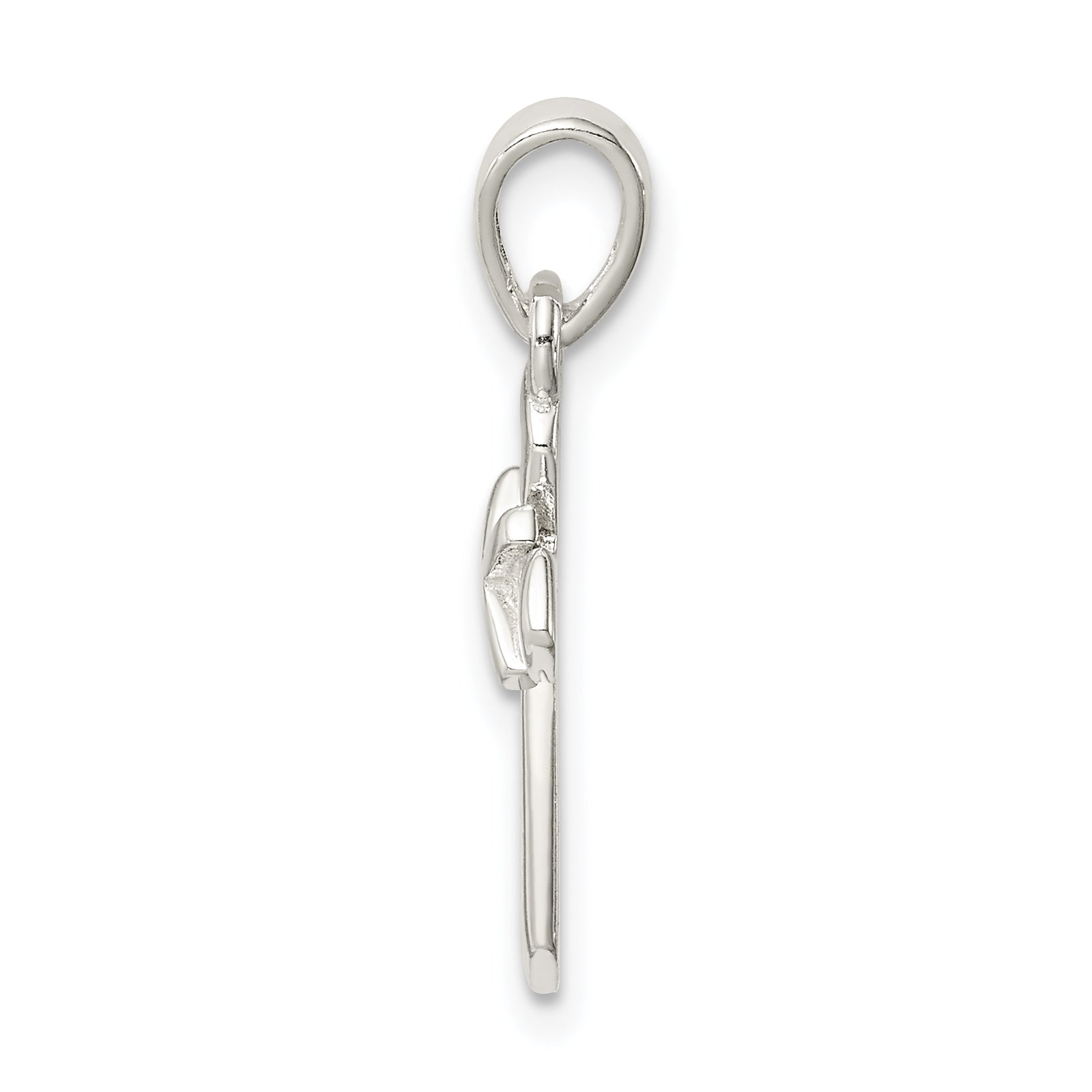 Sterling Silver Polished Cross Pendant Secondary image