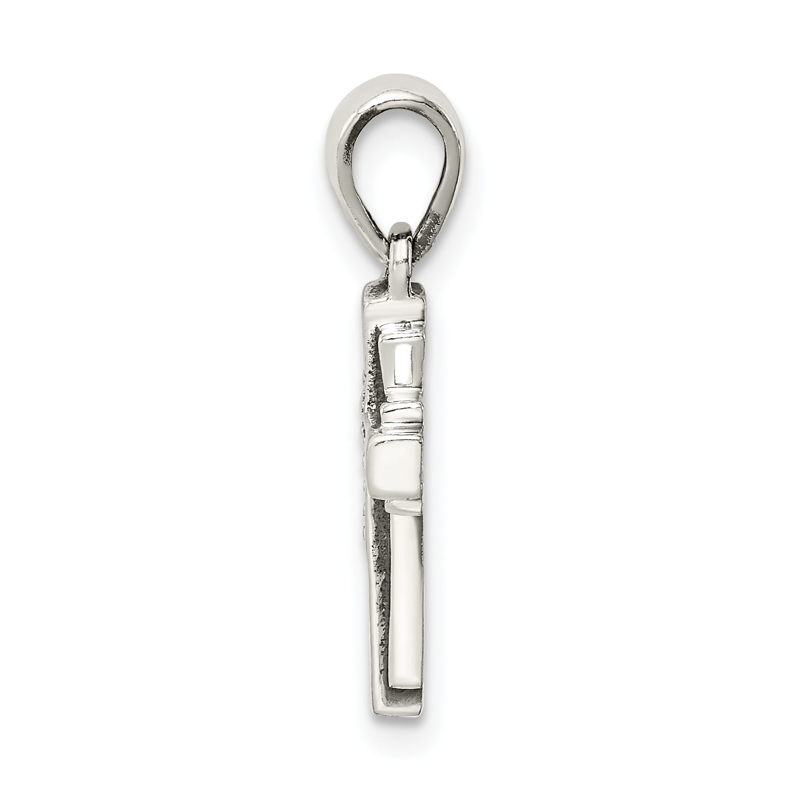 Sterling Silver Antiqued Cross Pendant Secondary image