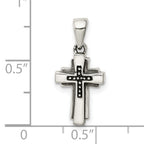 Sterling Silver Antiqued Cross Pendant