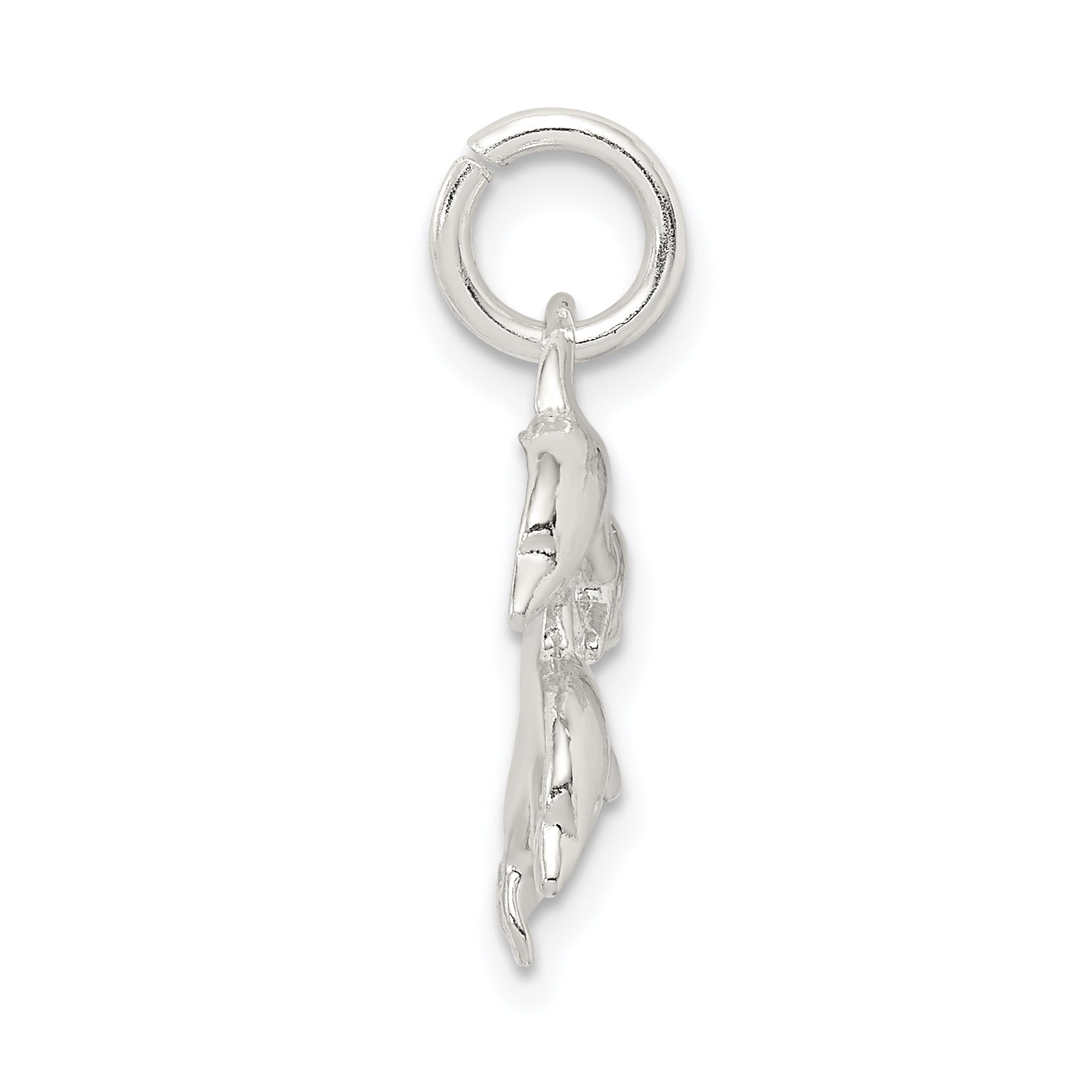 Elegant 925 Sterling Silver Dolphin Charm with Polished Anti-Tarnish Finish Secondary image