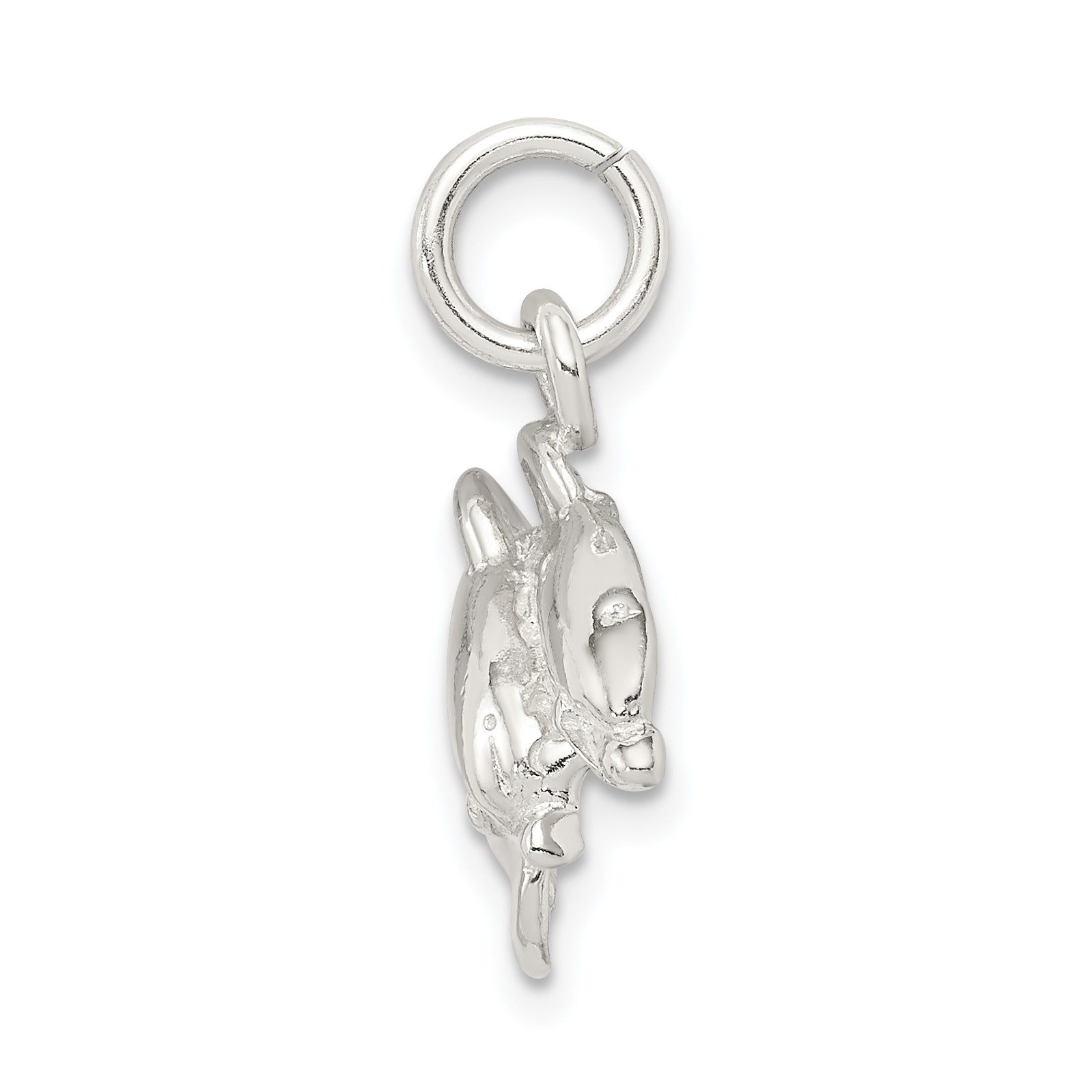 Sterling Silver 925 Dolphin Charm with Polished Anti-Tarnish Finish Secondary image