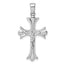 Sterling Silver Rhodium Plated Crucifix Pendant