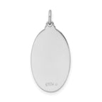 Sterling Silver Rhodium-plated Enamel St. Christopher Medal