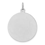 Sterling Silver Rhodium-plated Enamel St. Christopher Medal