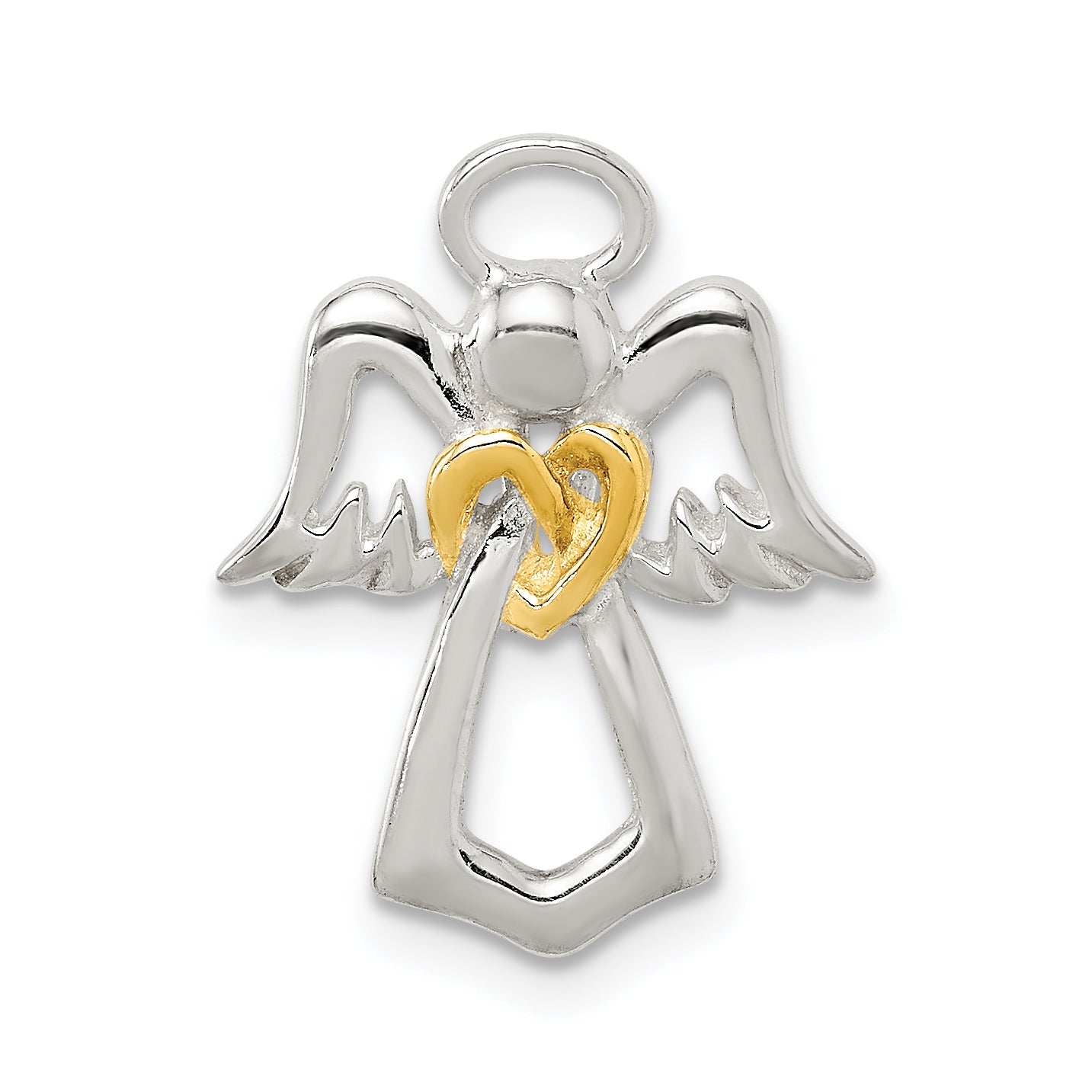 Sterling Silver & Gold tone Angel Chain Slide Main image