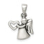 Sterling Silver Antiqued Angel with Heart Pendant